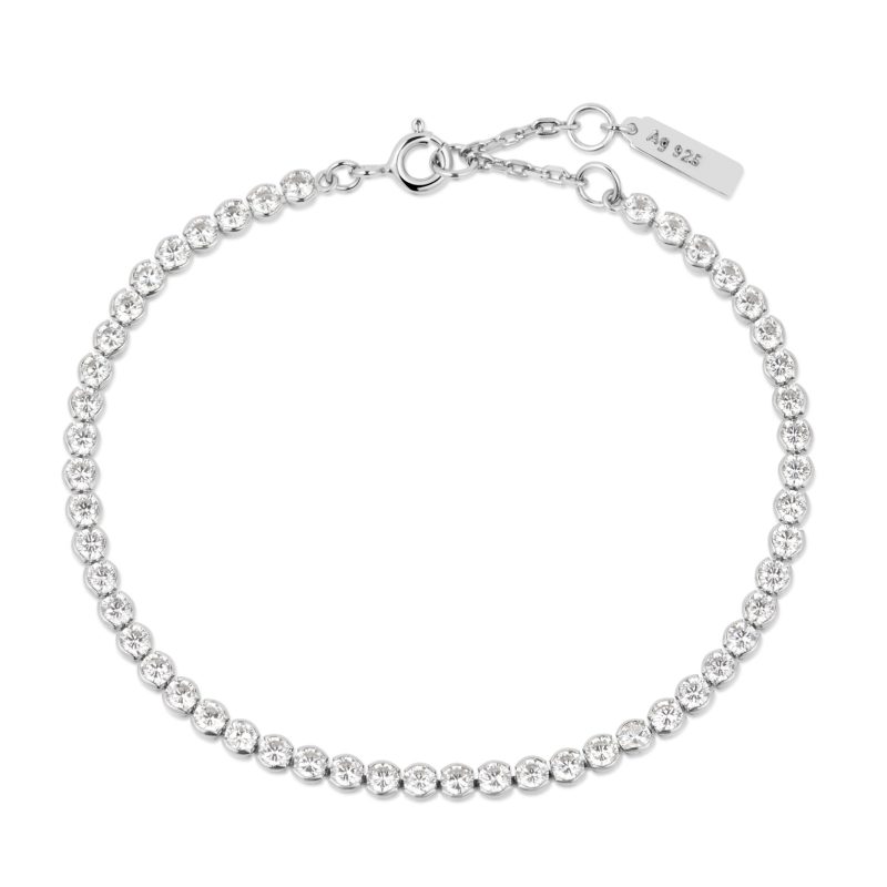 CHIC CREATOR CZ ROW BEZEL SET BRACELET