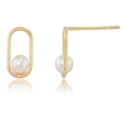3mm PEARL STUD EARRINGS