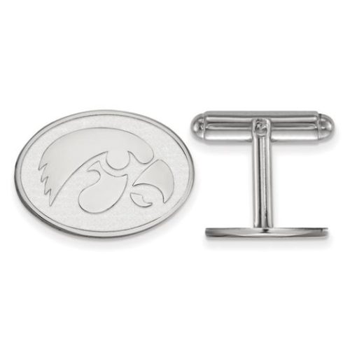STERLING SILVER TIGERHAWK OVAL CUFF LINKS