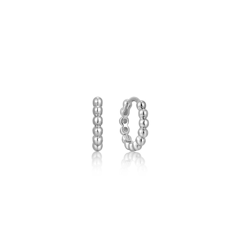 SPACED OUT ORB HUGGIE HOOP EARRINGS