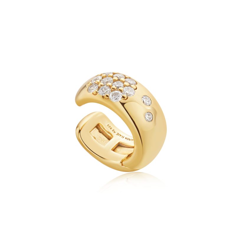 MODERN MUSE WIDE SPARKLE EAR CUFF