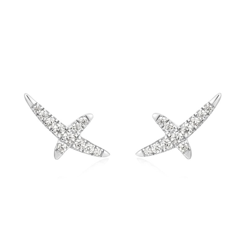 HEART HUNTER KISS PAVE STUDS - Image 2