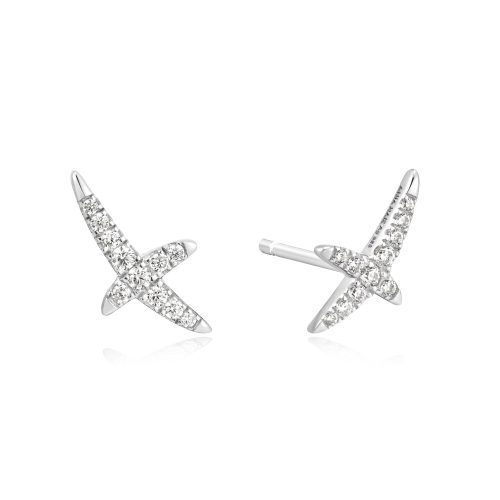 HEART HUNTER KISS PAVE STUDS