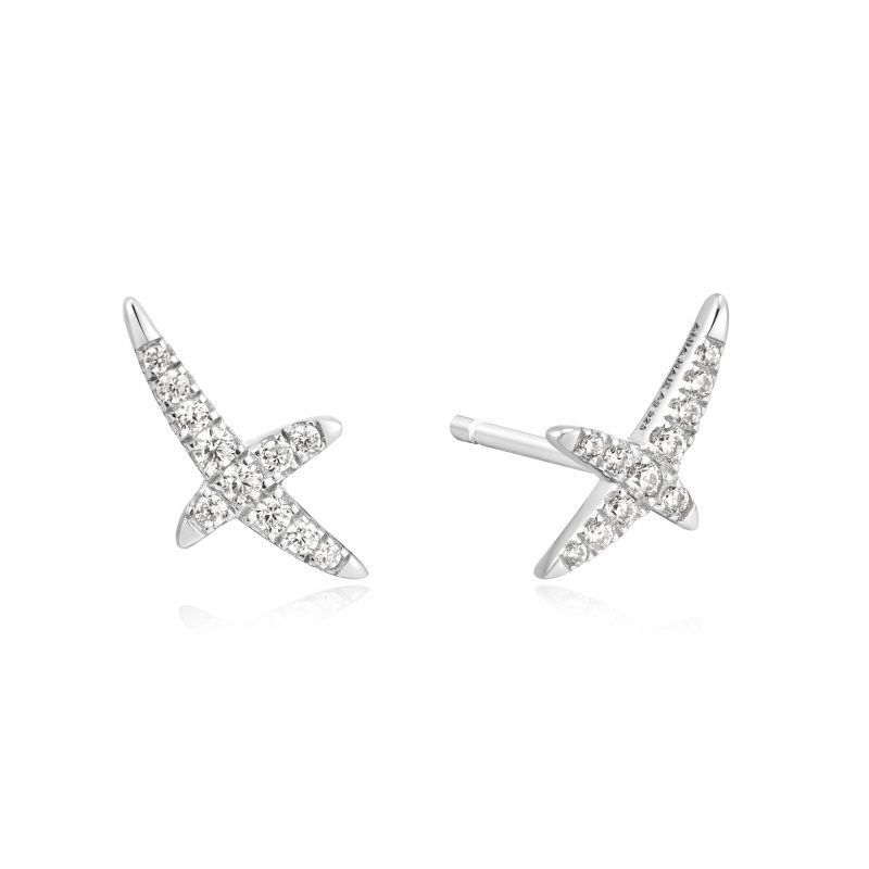 HEART HUNTER KISS PAVE STUDS