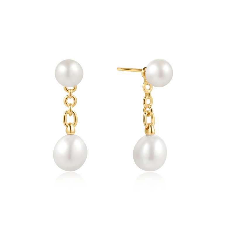 CHIC CREATOR FRESHWATER PEARL STUD EAR JACKETS