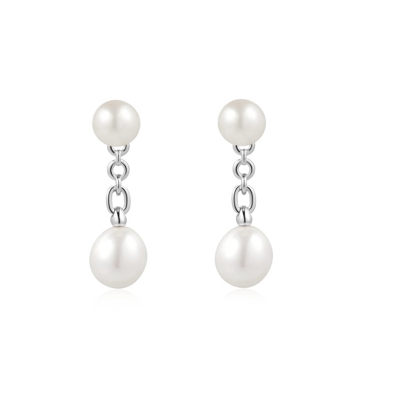 CHIC CREATOR FRESHWATER PEARL STUD EAR JACKETS - Image 2