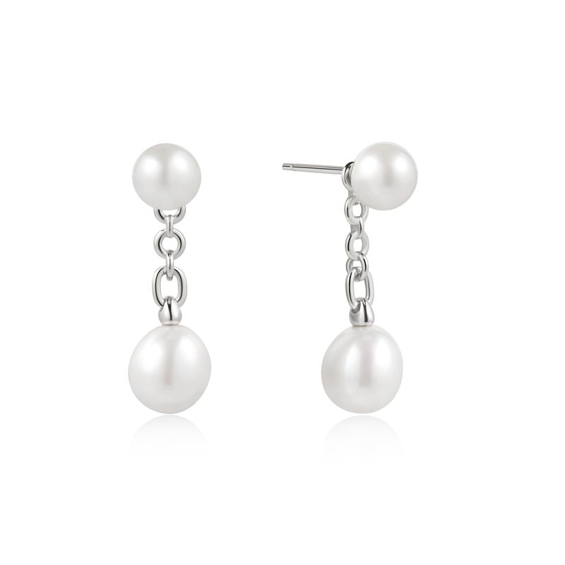 CHIC CREATOR FRESHWATER PEARL STUD EAR JACKETS