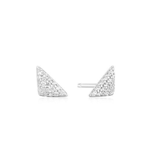 SUNSHINE CHASER TRIANGULAR PAVE STUD EARRINGS