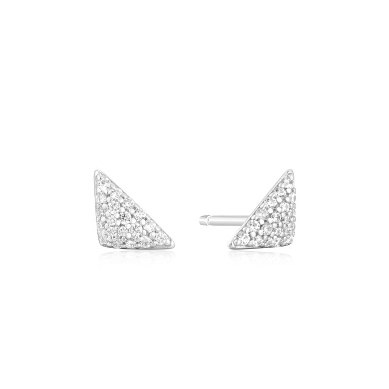 SUNSHINE CHASER TRIANGULAR PAVE STUD EARRINGS