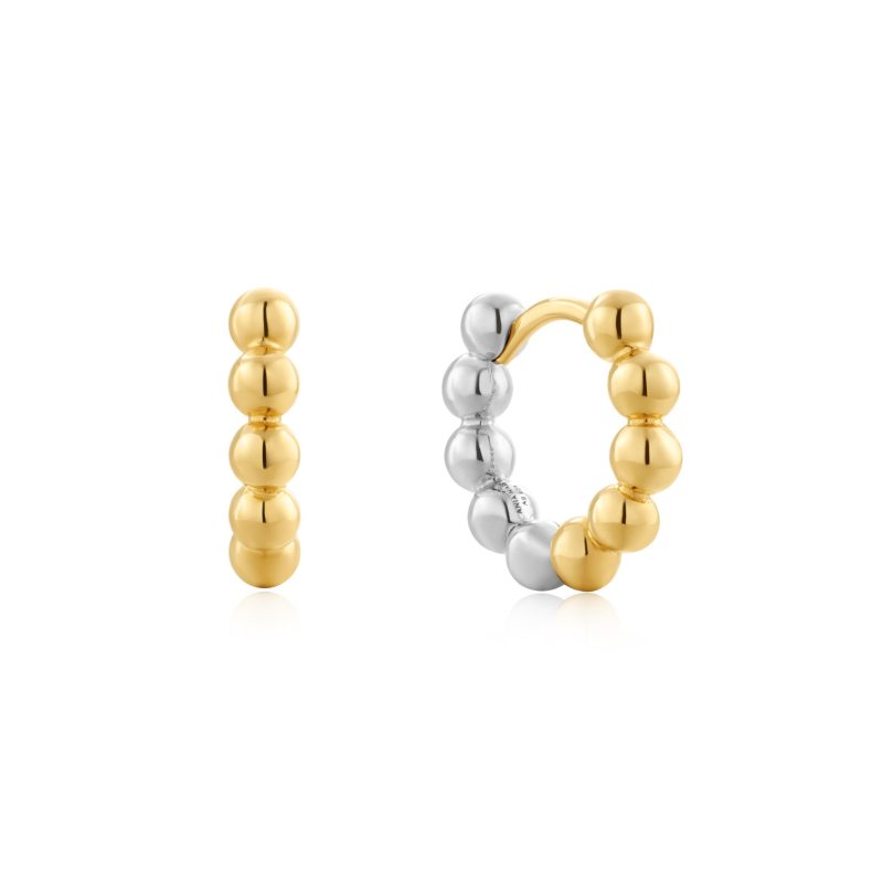 POP CHARMS TWO TONE ROUND DOME HUGGIES