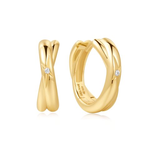 DUSK DIVAS CROSS DUO HUGGIE HOOPS