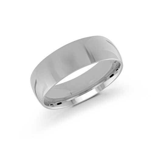 7MM 14K WHITE GOLD BAND