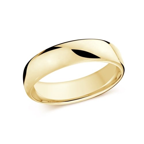 6.5MM 14K YELLOW GOLD EURO FIT WEDDING BAND