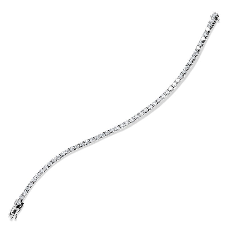 6.63ct TOTAL WEIGHT LAB GROWN DIAMOND TENNIS BRACELET - Image 2