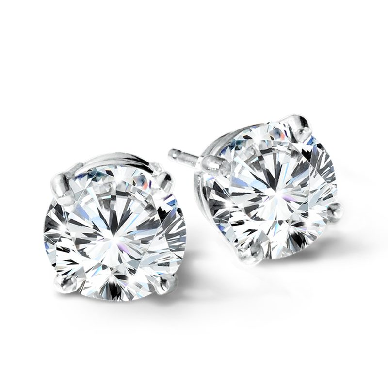 4.00ct TOTAL WEIGHT LAB GROWN DIAMOND STUD EARRINGS