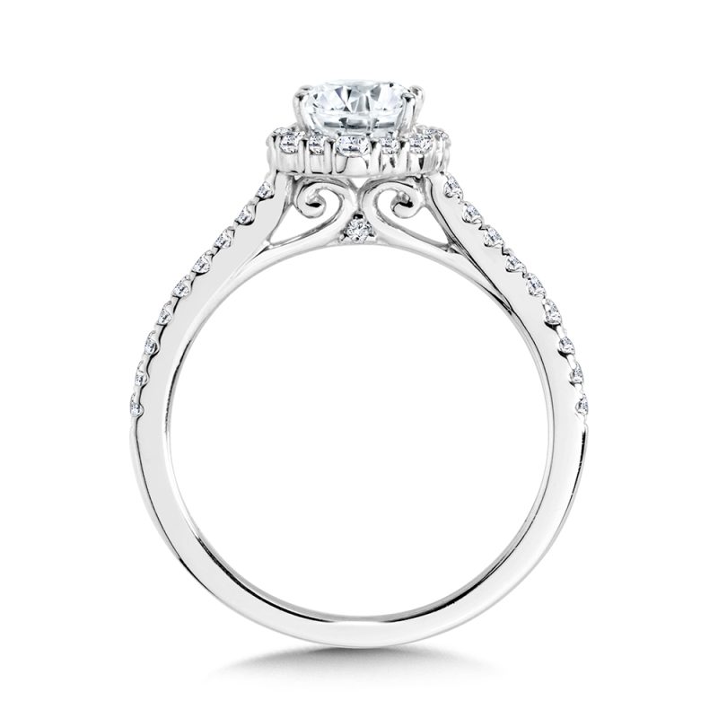 1.53ct OVAL CUT LAB GROWN DIAMOND HALO ENGAGEMENT RING - Image 2