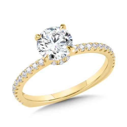 2.03ct ROUND BRILLIANT CUT LAB GROWN DIAMOND ENGAGEMENT RING