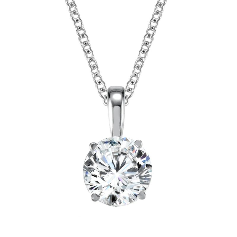 1.00ct TOTAL WEIGHT LAB GROWN DIAMOND SOLITAIRE NECKLACE