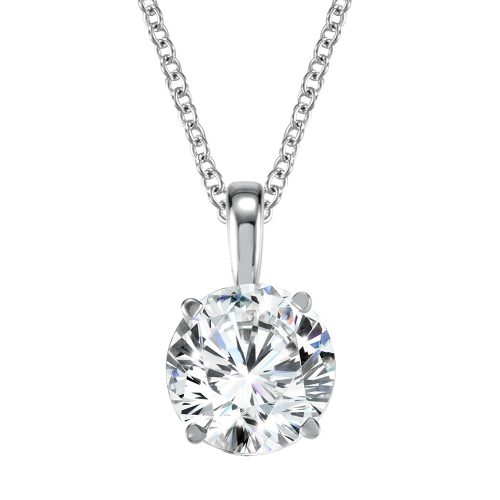3.20ct TOTAL WEIGHT LAB GROWN DIAMOND SOLITAIRE NECKLACE