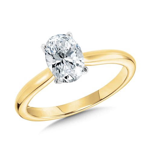 1.00ct OVAL CUT LAB GROWN DIAMOND SOLITAIRE ENGAGEMENT RING