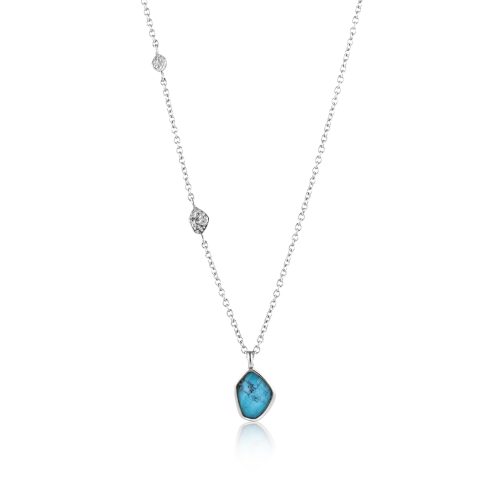 MINERAL GLOW TURQUOISE PENDANT NECKLACE