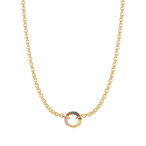 POP CHAIN RAINBOW CONNECTOR NECKLACE