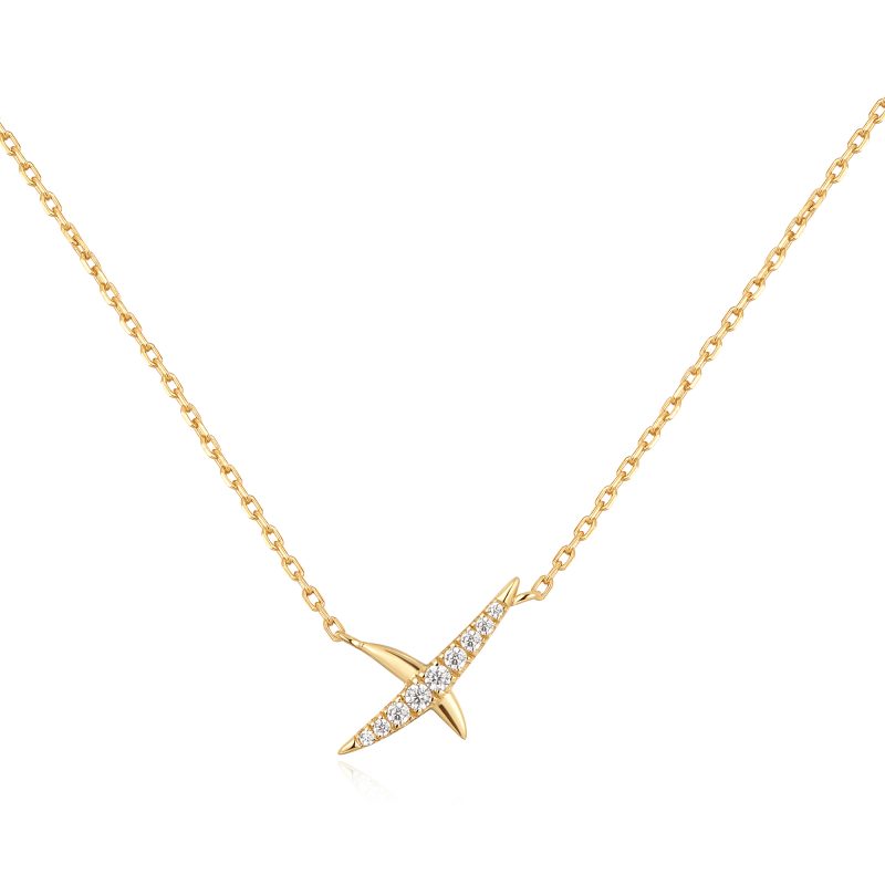 HEART HUNTER KISS PAVE NECKLACE