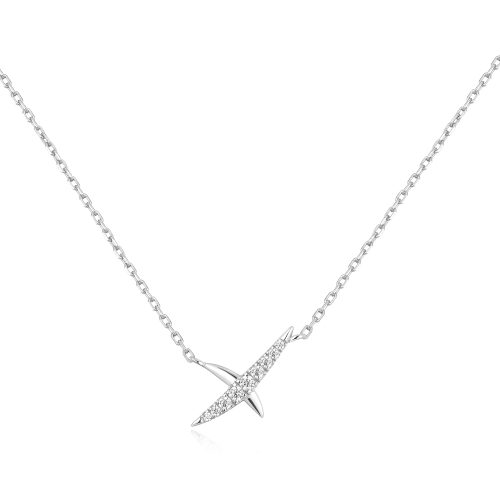 HEART HUNTER KISS PAVE NECKLACE