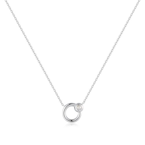 CHIC CREATOR HOOP FRESHWATER PEARL NECKLACE