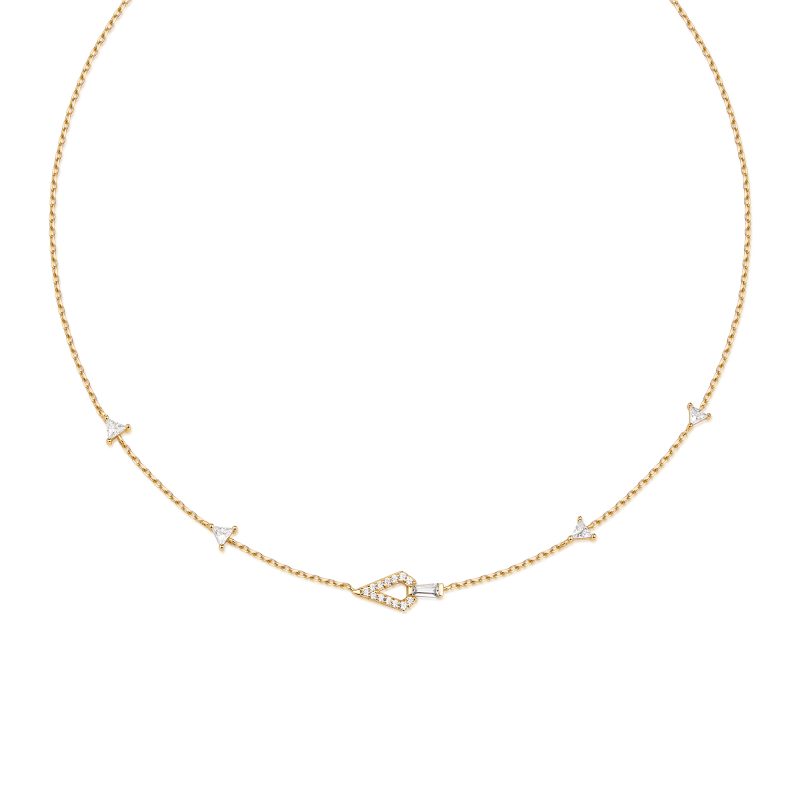 SUNSHINE CHASER GEOMETRIC SATELLITE NECKLACE