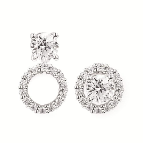 ROUND HALO CONVERTIBLE EARRING JACKETS