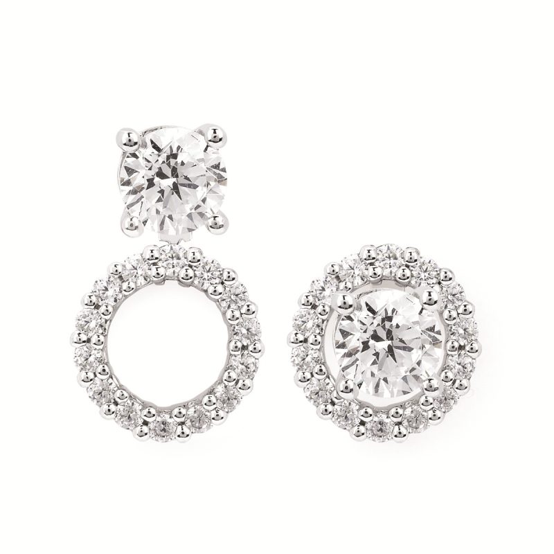 ROUND HALO CONVERTIBLE EARRING JACKETS
