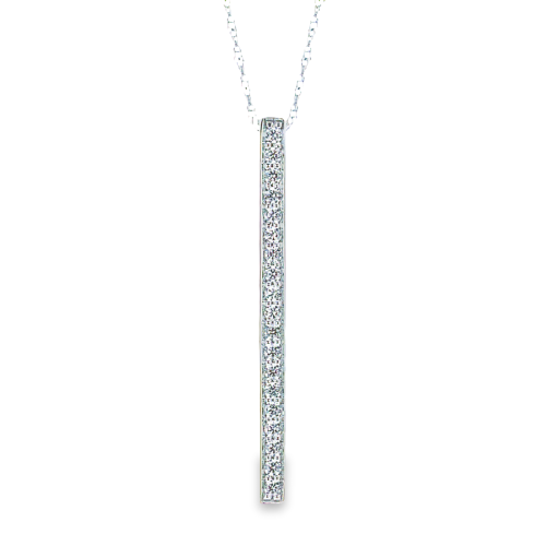 DIAMOND DROP STICK NECKLACE