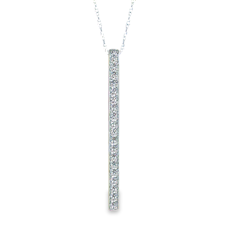DIAMOND DROP STICK NECKLACE