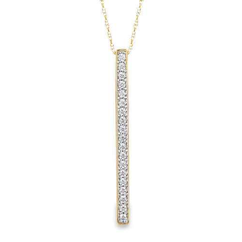 DIAMOND DROP STICK NECKLACE