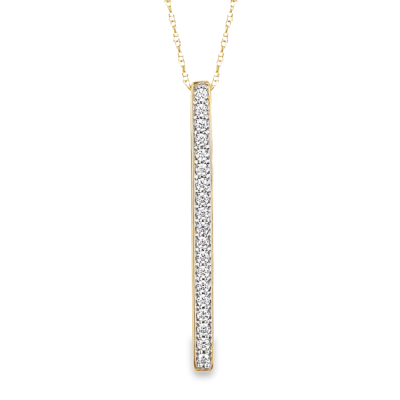 DIAMOND DROP STICK NECKLACE
