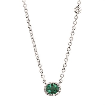 EMERALD & DIAMOND NECKLACE