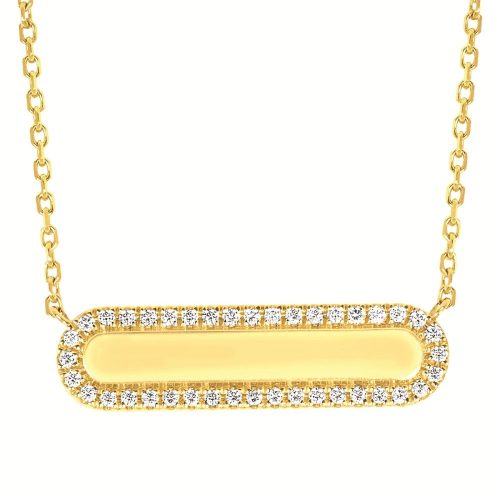 DIAMOND BAR NECKLACE