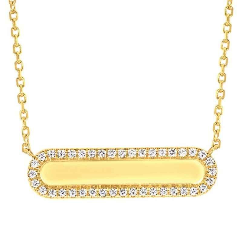 DIAMOND BAR NECKLACE