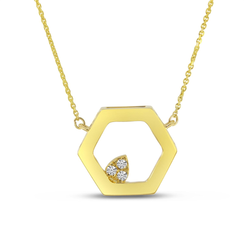 DIAMOND HEXAGON NECKLACE