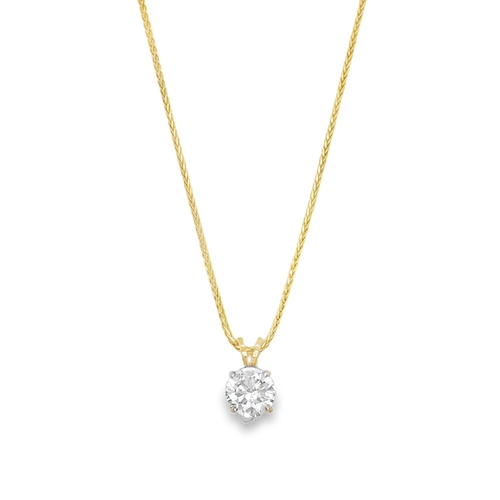 1.09ct DIAMOND SOLITAIRE NECKLACE