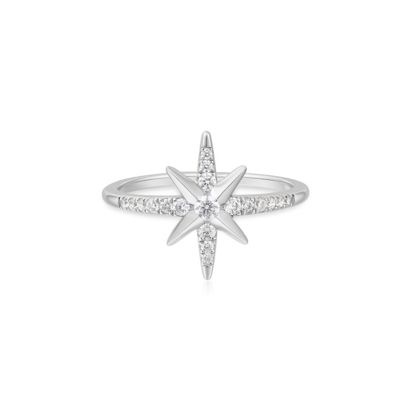 MISS DAINTY EIGHT-POINTED STAR SIGNET RING