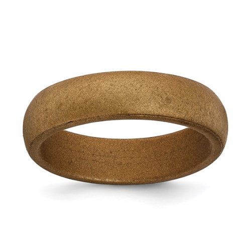 5.7MM SILICONE BRONZE METALLIC DOMED BAND