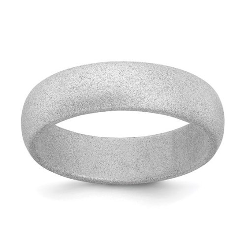 5.7MM SILVER METALLIC DOMED BAND