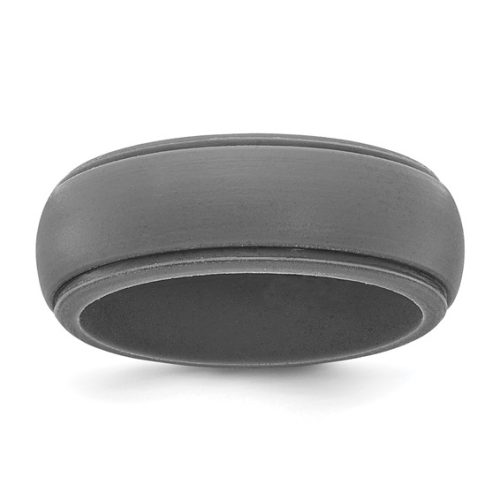8MM SILICONE DARK GREY BAND
