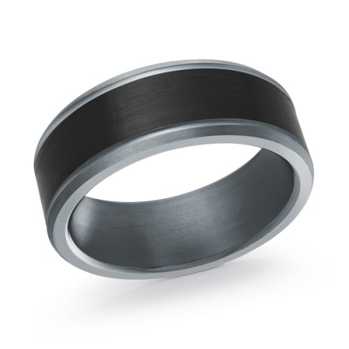 8MM TANTALUM & CARBON FIBER BAND