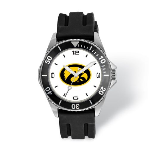 UNIVERSITY OF IOWA SILICNE STRAP WATCH