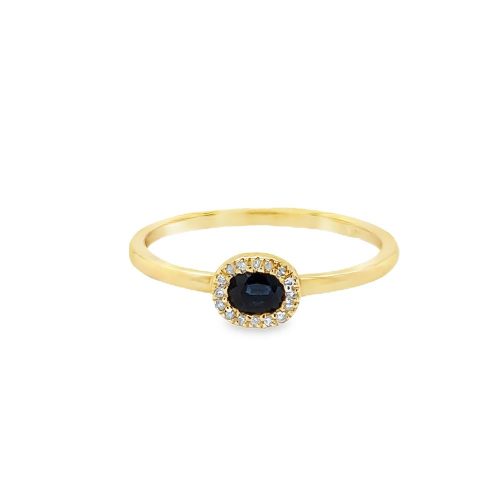 SAPPHIRE & DIAMOND RING