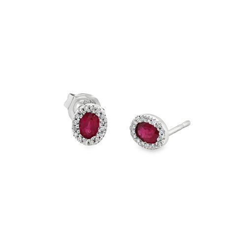 RUBY & DIAMOND EARRINGS