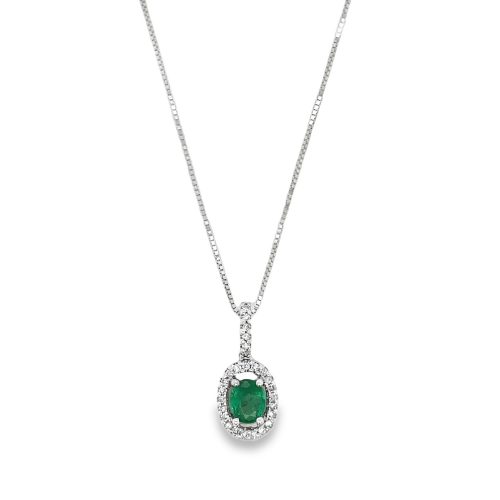 EMERALD & DIAMOND NECKLACE